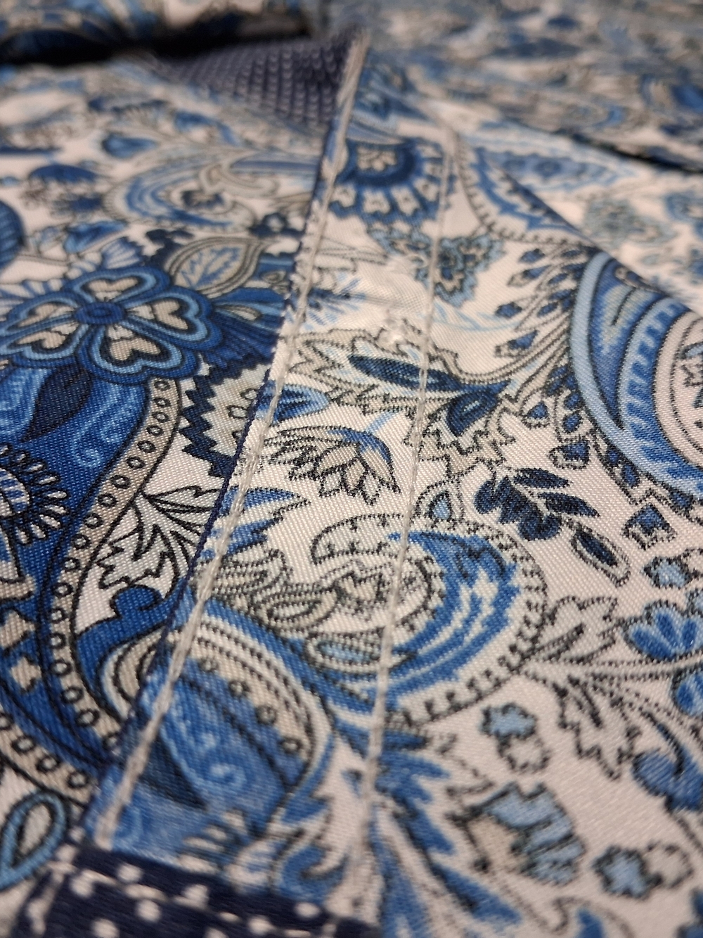 E&Z Blue Paisley Long-Sleeve Dress Shirt - Picture 2 of 5